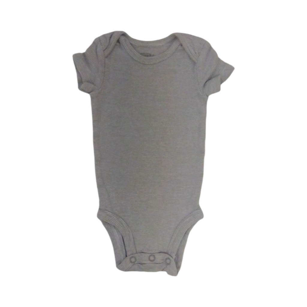 Onesie (Gray/Stripes), Boy, Size: Nb