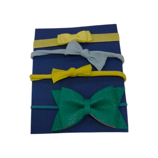 4pc Bow Headbands, Girl