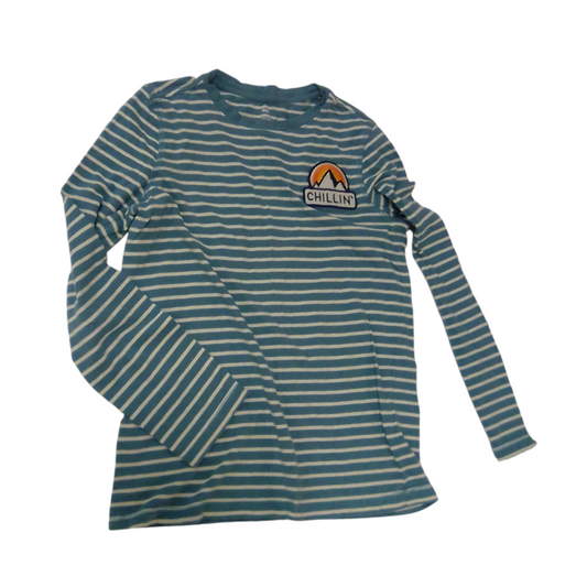 Chillin Teal Stripes, Boy, Size: 12/14