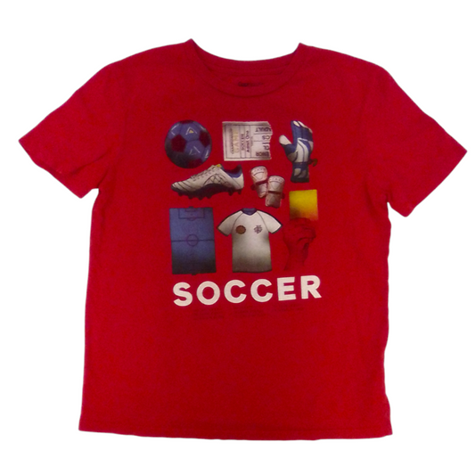 Shirt (Red/Soccer), Boys, Size: 8