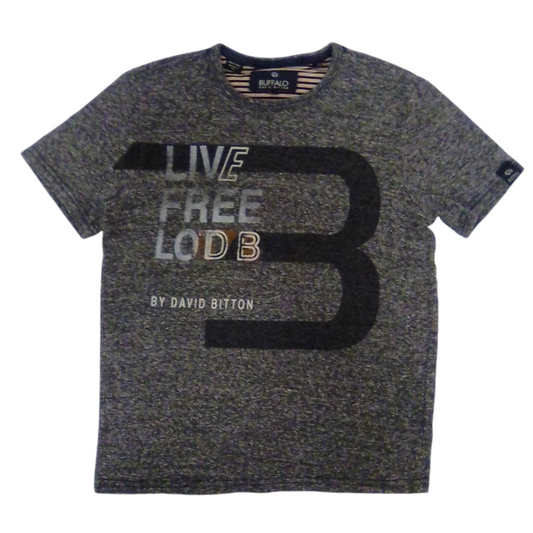 Shirt (Grey/Live Free), Boys, Size: 10