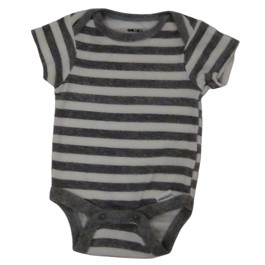 Onesie (Grey/White), Boys, Size: Nb