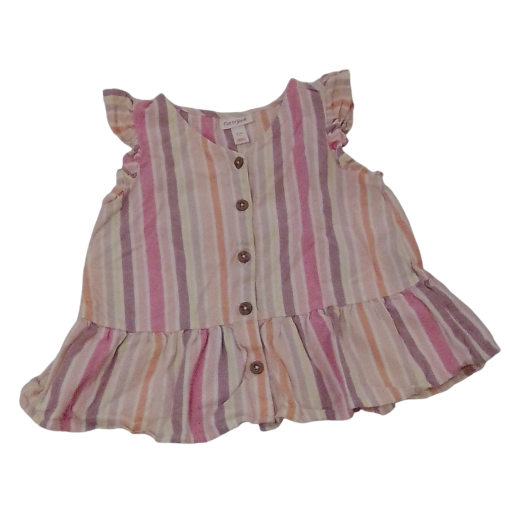 Tank (Pink/Stripes), Girls, Size: 8