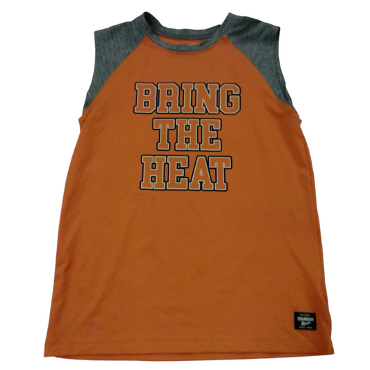 Shirt: Orange/Bring The Heat, Boys, Size: 10