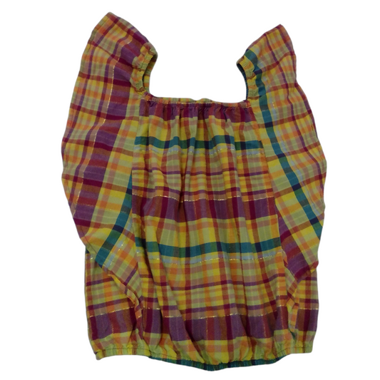 Shirt:rainbow Plaid, Girl, Size: 10/12
