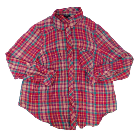 Long Sleeve Shirt (Flannel), Womens, Size: L (00)