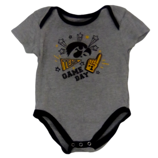 Onesie (Game Day/Grey), Boy, Size: 18m