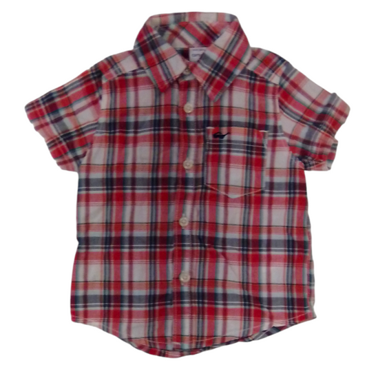 Shirt (Red/Flannel), Boy, Size: 6m