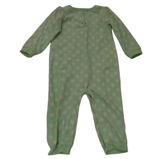 Sleeper: Green Dots, Girl, Size: 24m