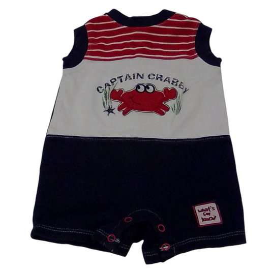 Romper: Crptain Crabby, Boy, Size: 3m