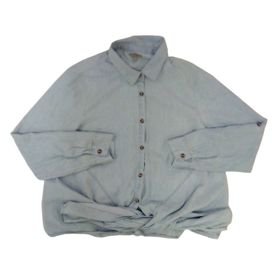 Long Sleeve Shirt (Blue), Womens, Size: S