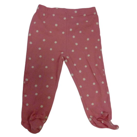 Pants: Pink Poka Dots, Girl, Size: 6-9m