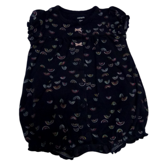 Romper: Blue Rainbows, Girl, Size: 6m