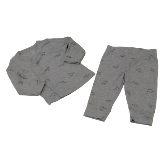 2pc Sleeper: Gray Love Yo, Boy, Size: 6M
