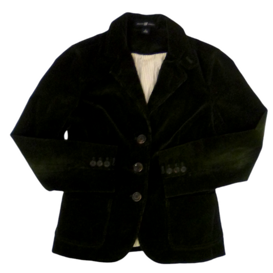 Jacket: Green Corduroy, Womens, Size: S/m