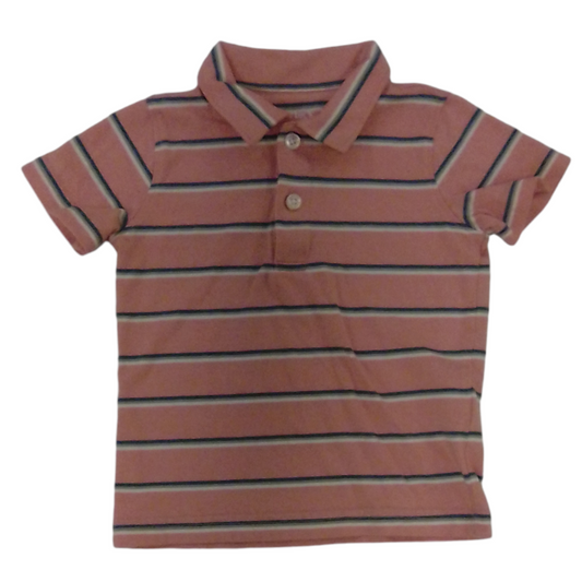 Shirt: Peach/stripes, Boy, Size: 18m