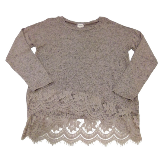 LS Shirt:heather Pink/lac, Womens, Size: S
