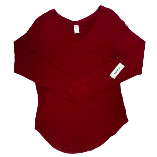 Long Sleeve Shirt:red, Womens, Size: S