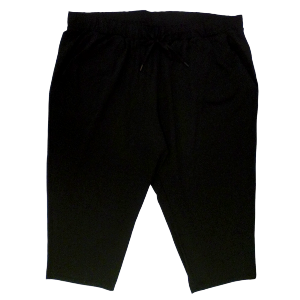 Pants: Black Silk, Womens, Size: XXXL