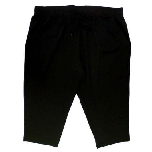 Pants: Black Silk, Womens, Size: XXXL