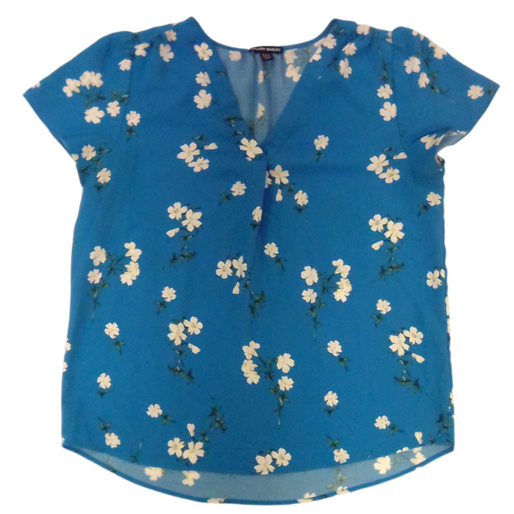 Shirt (Blue/Flowers), Womens, Size: S