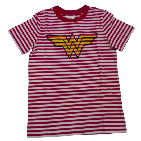 Shirt:wonderwoman/stripes, Girl, Size: 4t