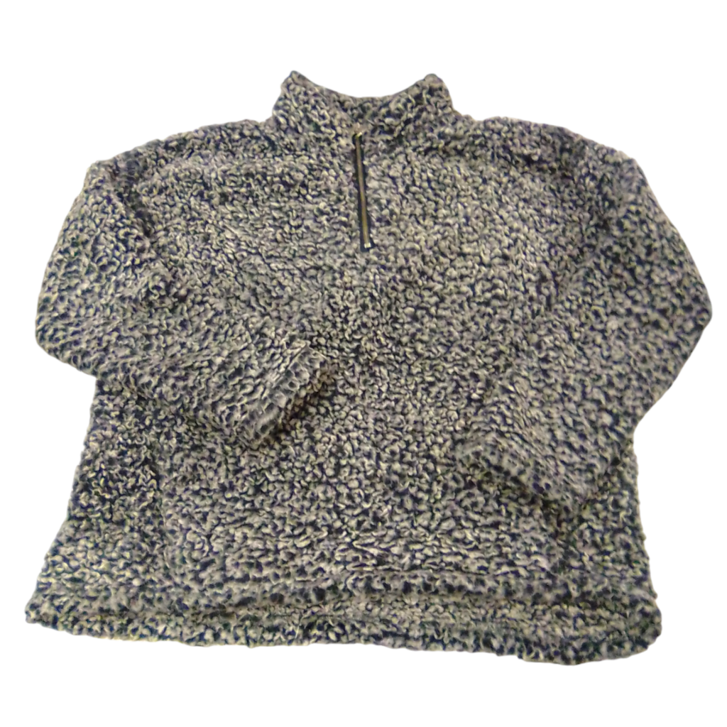 Jacket: Blue Fuzzy, Womens, Size: XL