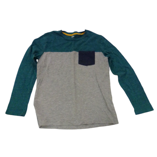 Long Sleeve Shirt:green/g, Boy, Size: 10/12