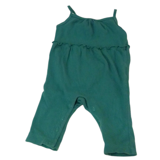Tank Romper: Teal, Girl, Size: 3m