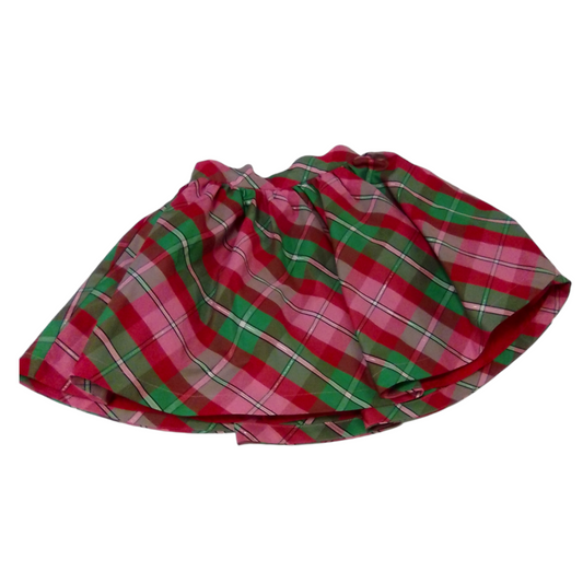 Skirt: Green/red Plaid, Girl, Size: 4