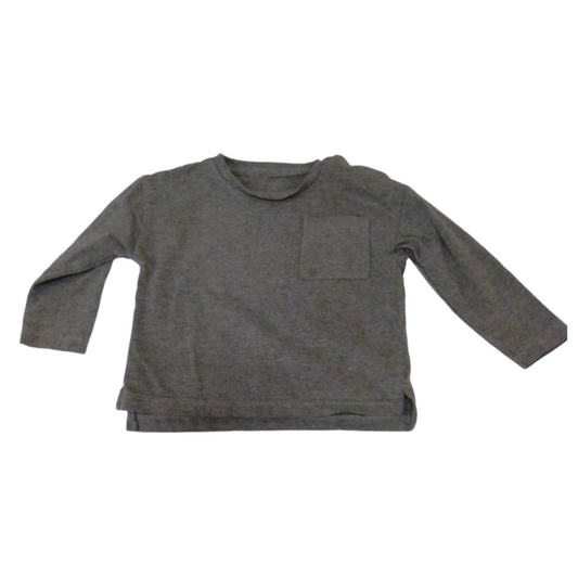 Shirt: Grey, Boy, Size: 18m