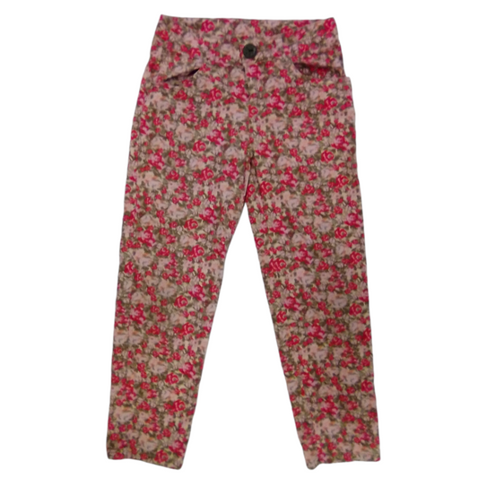 Pants (Pink/Flowers), Girl, Size: 6