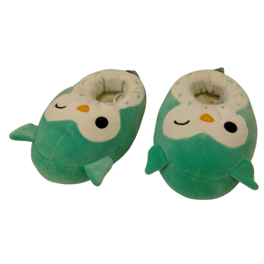Shoes (Slippers/Owl/Green), Girl, Size: 2/3