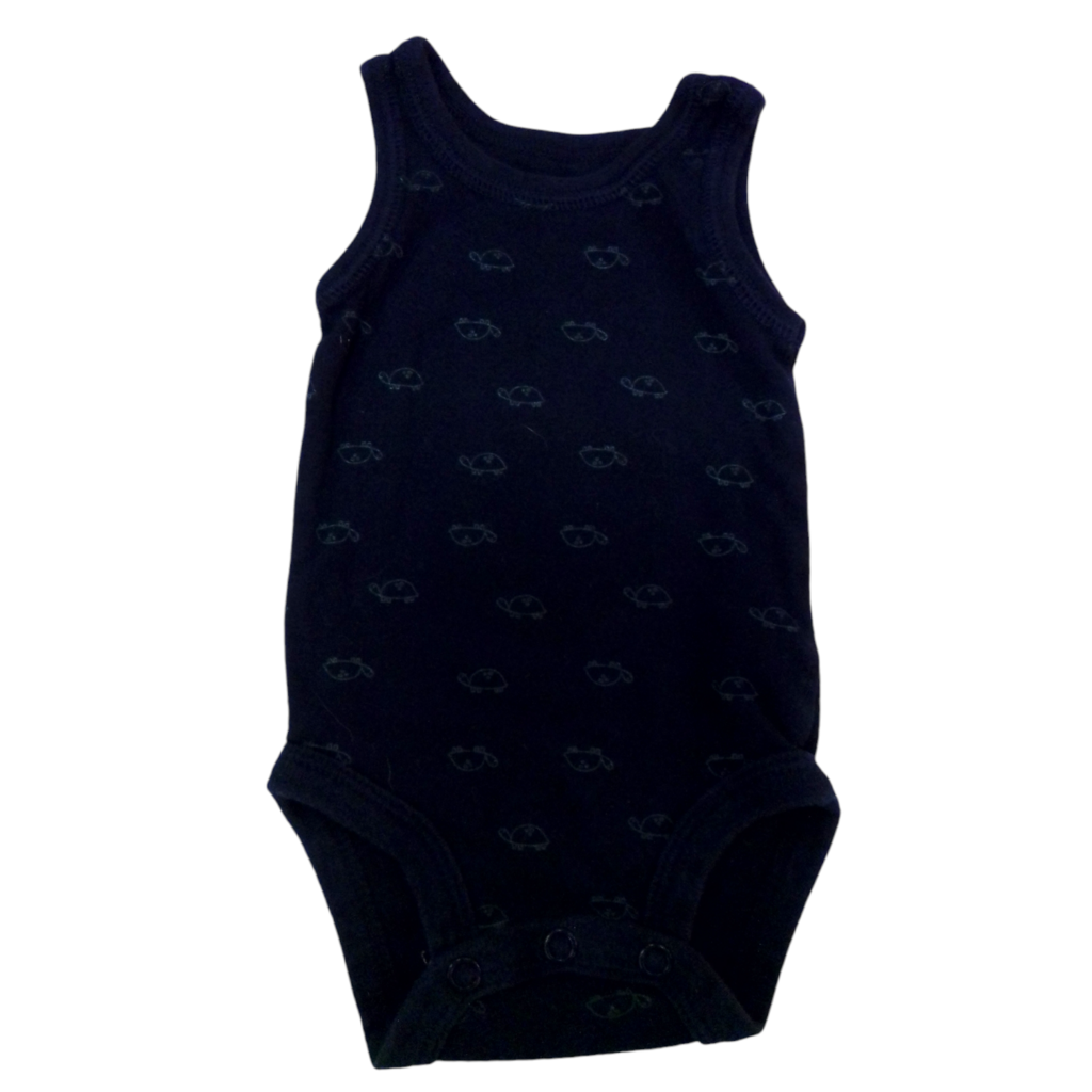 Tank Onesie: Blue/turtles, Boy, Size: NB