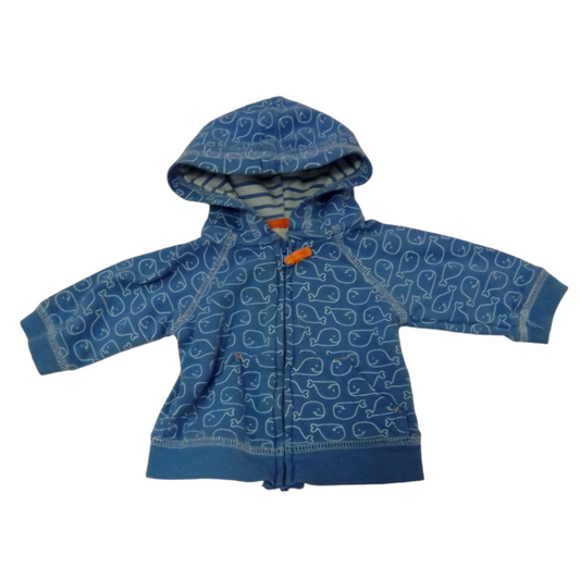 Jacket: Blue/Whales, Boy, Size: NB