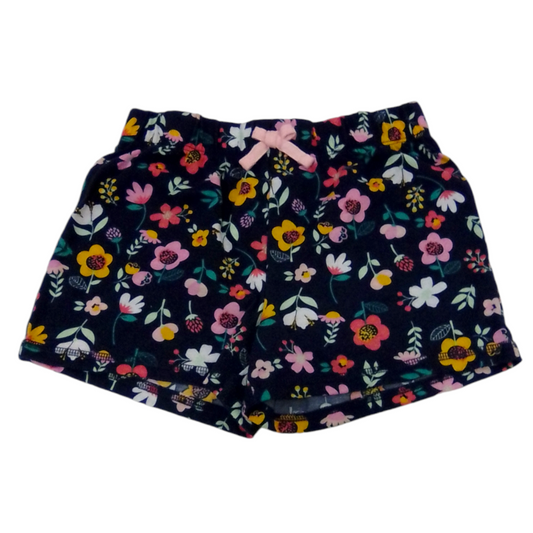 Shorts: Blue/flowers, Girl, Size: 7/8