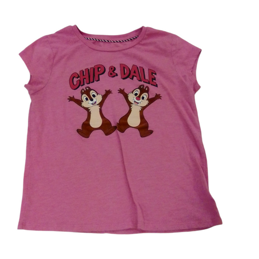 Shirt: Pink/ChipnDale, Girl, Size: 14