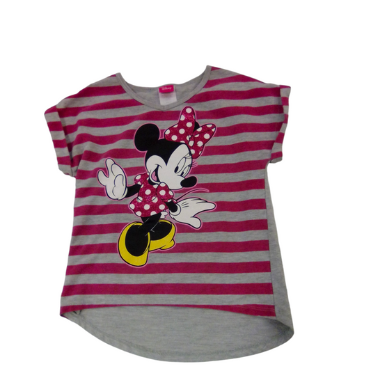 Shirt: Minnie/Stripes, Girl, Size: 10/12