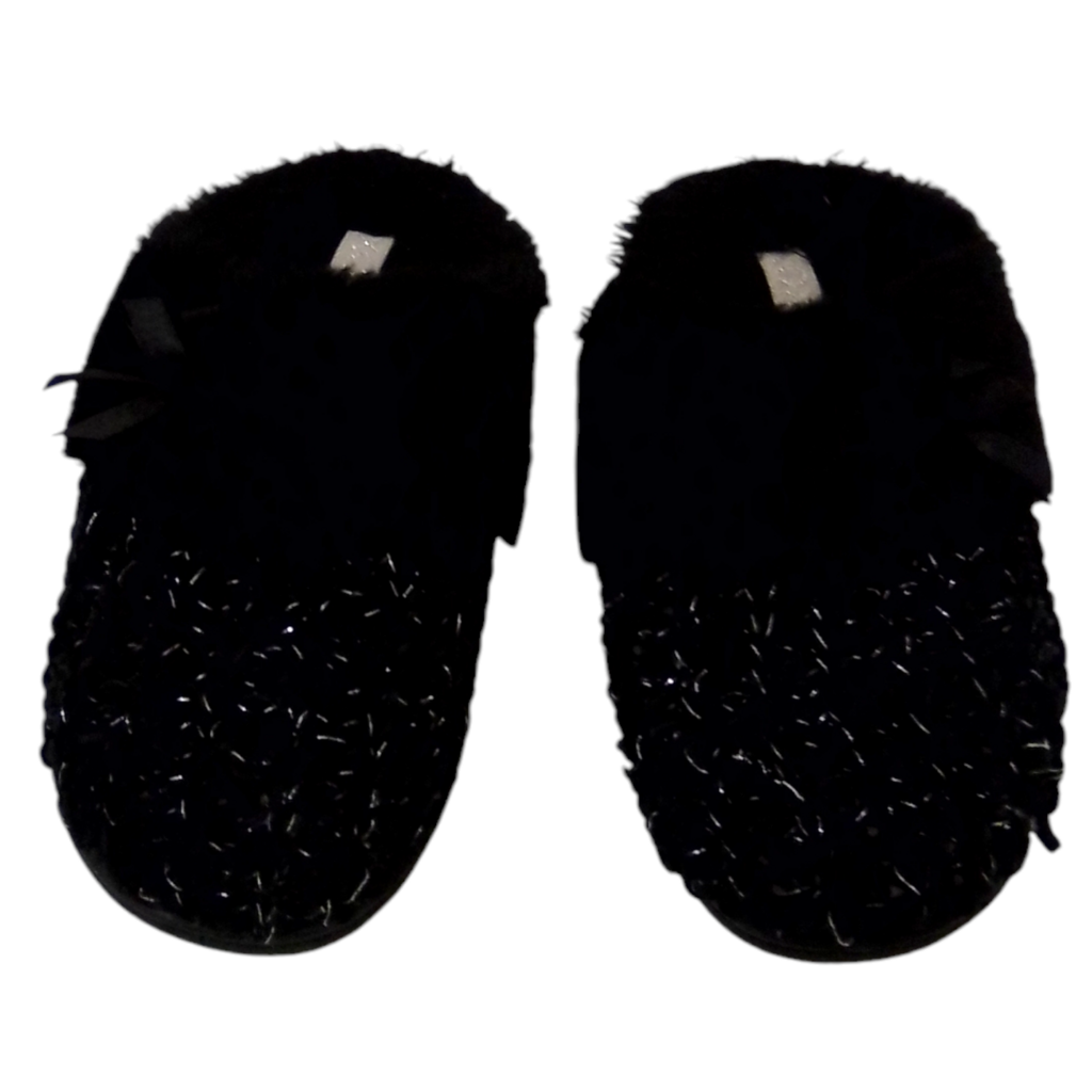 Black Slippers, Womens, Size: 5/6