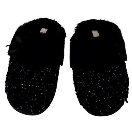 Black Slippers, Womens, Size: 5/6