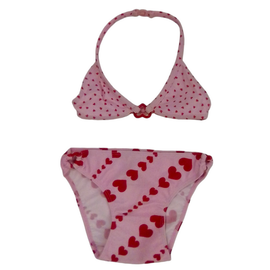 Swim Suit: Hearts, Girl, Size: 2t