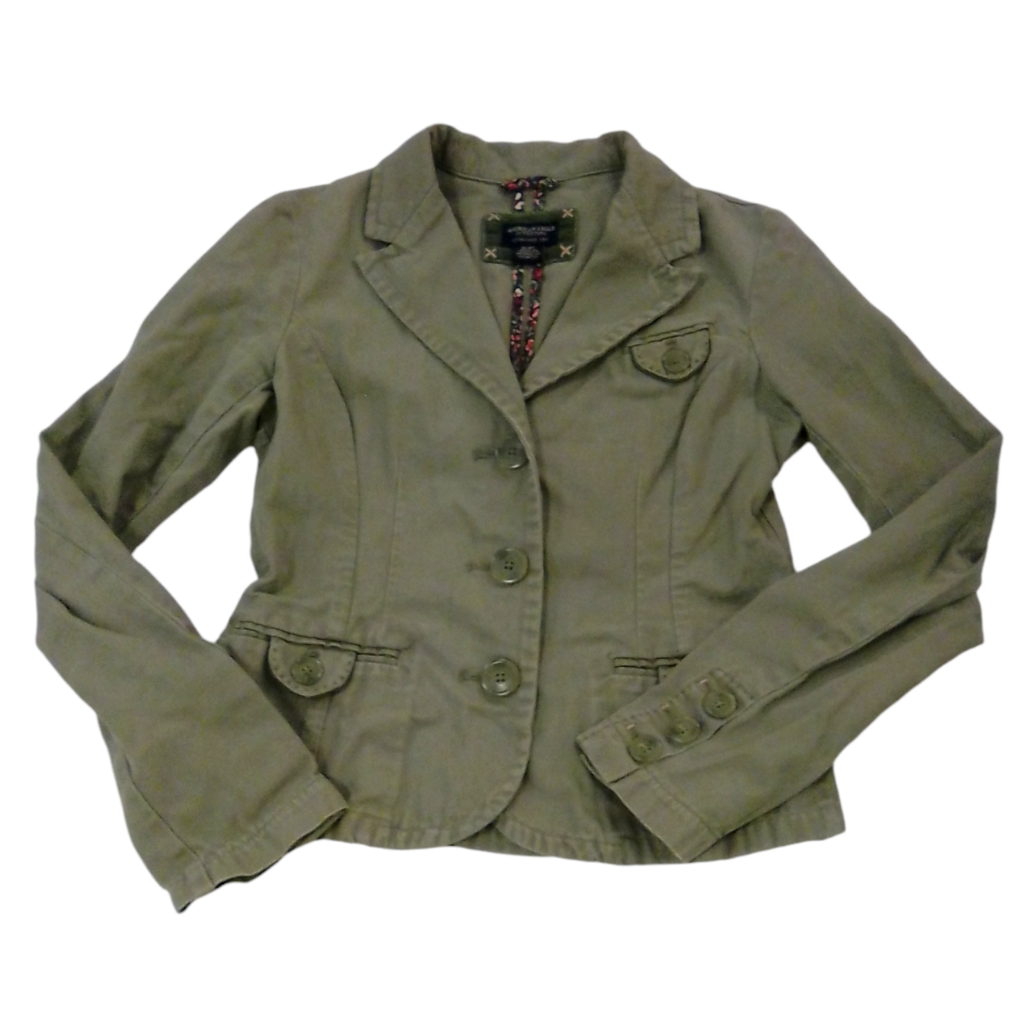 Jacket: Green, Womens, Size: S