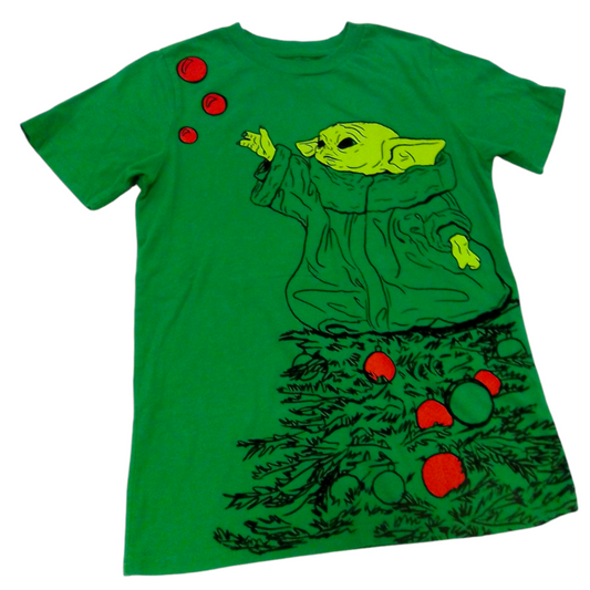 Shirt: Green Grogu, Christmass, Boy, Size: 10/12