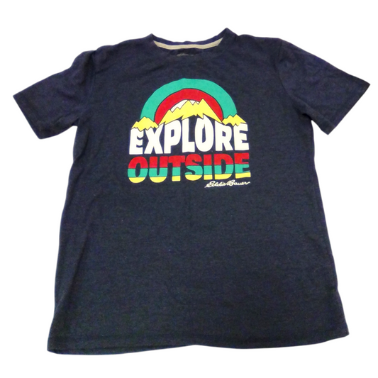 Shirt: Blue, Boy, Size: 14/16