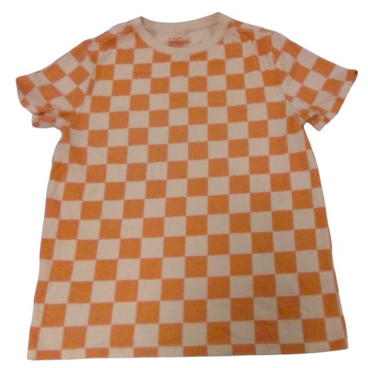Shirt:Orange/Checker, Boy, Size: 10/12