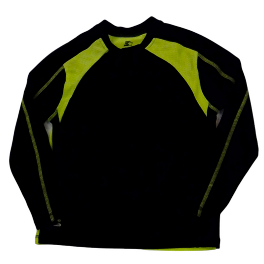 Long Sleeve Shirt: YL/BK, Boy, Size: 6