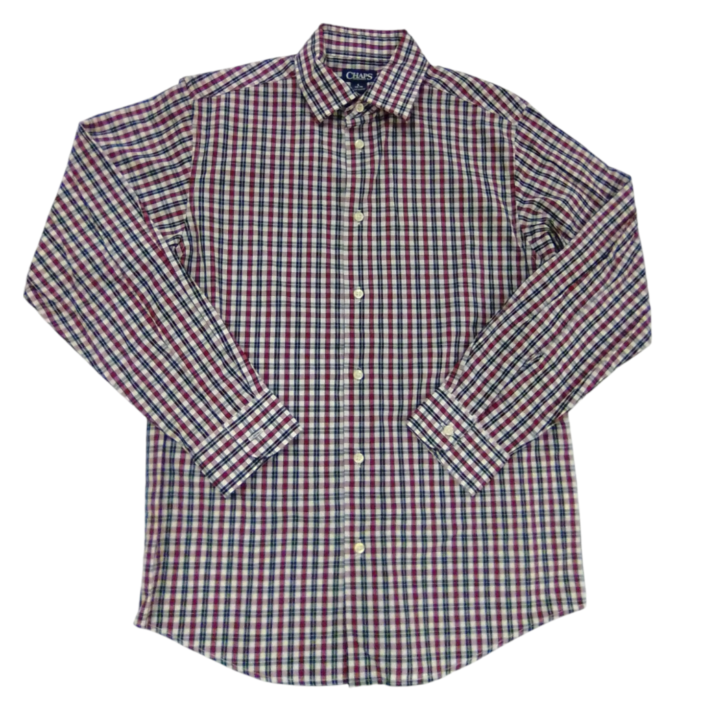 Long Sleeve Shirt (Plaid), Boy, Size: 14/16