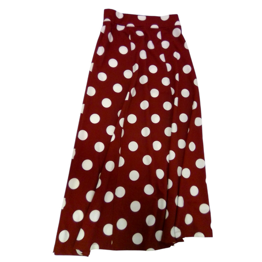 Skirt: Orange/pokadots, Womens, Size: S
