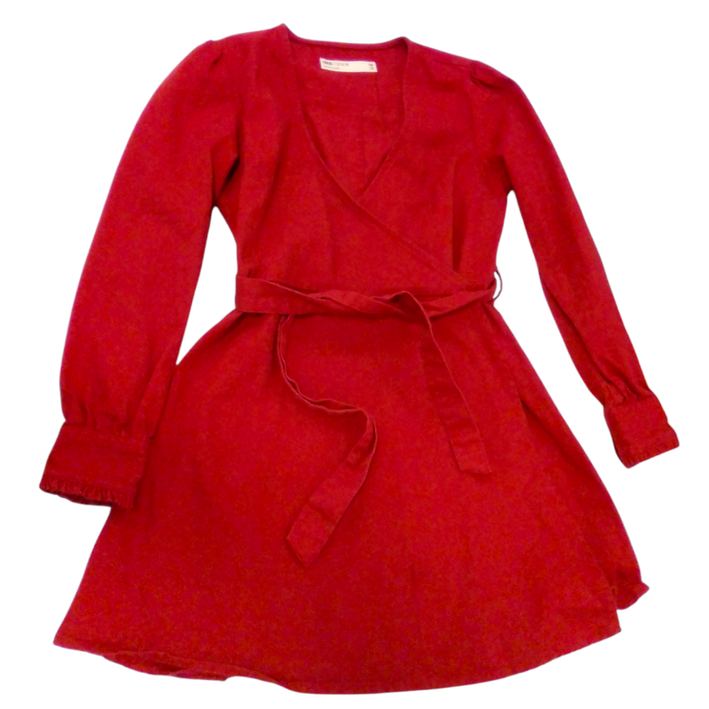 Dress: Orange, Womens, Size: M