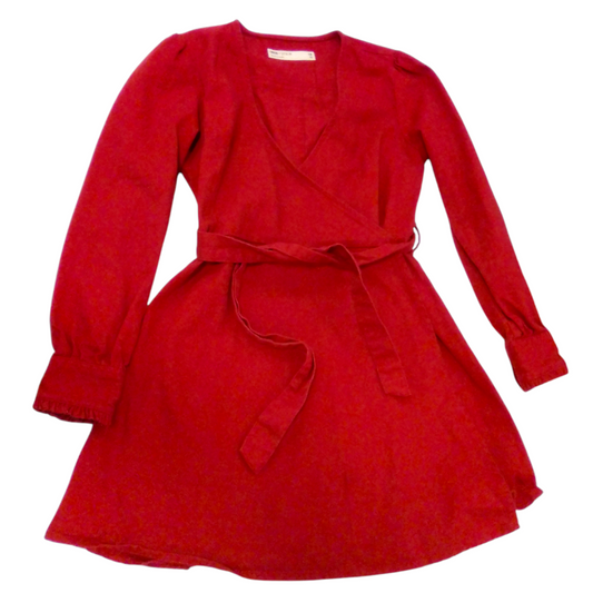 Dress: Orange, Womens, Size: M